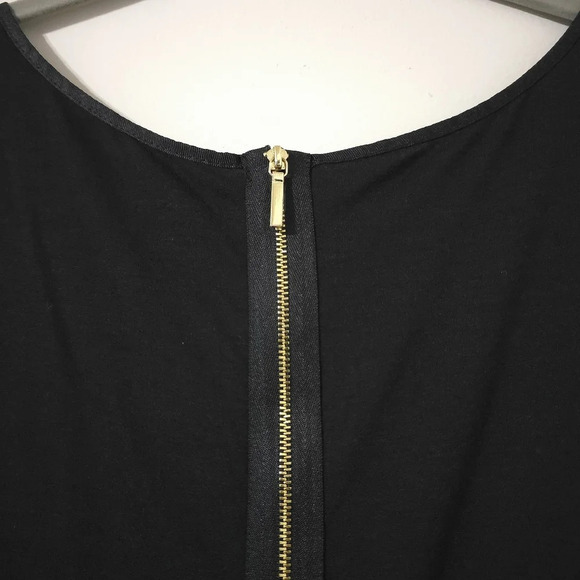 ✨️4/$20. Sleevesless Peplum Top, Front Lace, Solid Back, Black Top, 3X - Picture 8 of 16